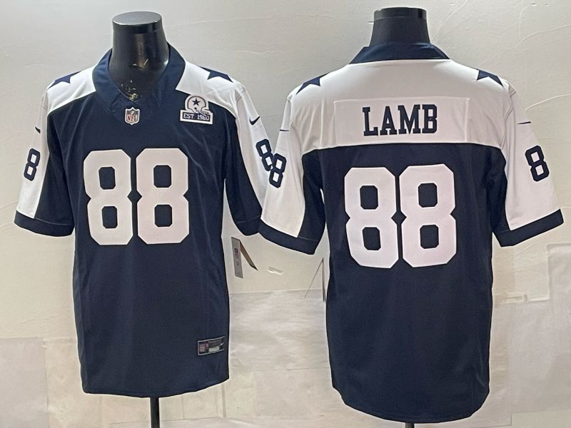 Men 2026 Dallas Cowboys #88 Lamb Blue 3th generations Nike Limited NFL Jersey style 011->dallas cowboys->NFL Jersey